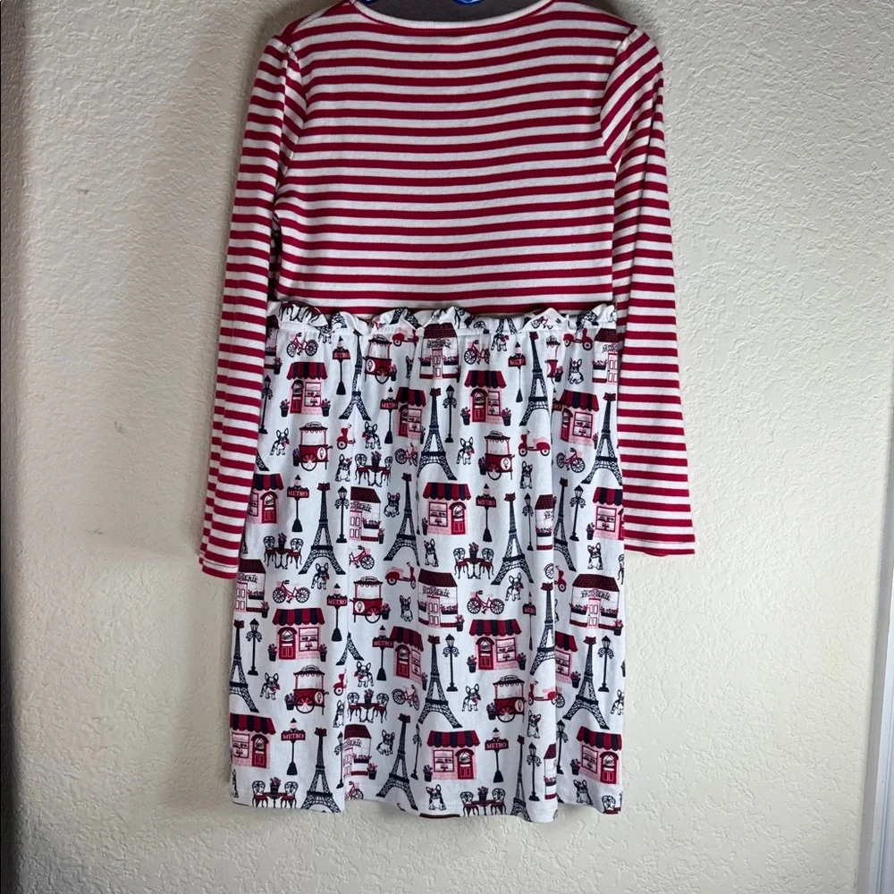 Gymboree Red & White Striped Eiffel Tower Long‎ Sleeve Top